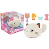 Image de MGM JOUET - Purro - Chat Intelligent Intéractif - 110870 - Répond Aux Touchers et Sons - Blanc - Miaule et Ronronne - Teksta - Jouet Pour Enfant - Chaton - Robot - À Partir de 5 ans