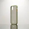 Image de Coque de Protection Rubber : Dos Transparent - Contour Mat colorés - Boutons colorés - Anti-Chocs - antidérapant - Semi-Rigide - Compatible pour iPhone 11