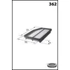 Image de MECAFILTER Filtre à air pour KIA: Magentis, Carens (Ref: ELP9351)