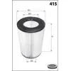 Image de MECAFILTER Filtre à air pour AUDI: S7, A6, S6, A7 (Ref: EL9429)