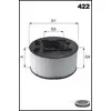 Image de MECAFILTER Filtre à air pour MERCEDES-BENZ: Classe E, Classe C, Classe GLK, Classe GLC, Classe SLC & INFINITI: Q50, Q60 (Ref: EL9461)