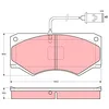 Image de TRW GDB1248 Kit de plaquettes de frein, frein à disque