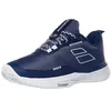 Image de Babolat - Chaussures de Tennis SFX Evo AC M, Taille 44, Bleu foncé/Blanc, Confort Optimal, Maintien et fluidité pour Joueurs Amateurs à confirmés, Adaptées à Toutes Surfaces