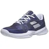 Image de Babolat Femmes Jet M3 AC Chaussures De Tennis Chaussures Toutes Surfaces Bleu Foncé - Blanc 36,5
