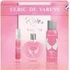 Image de ULRIC DE VARENS - Coffret Parfum Rêve de Varens - Eau De Parfum Femme 50 ml + Déodorant 125 ml + Vaporisateur de Sac 20 ml - Chypré Floral Fruité Musqué - Made in France