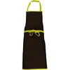 Image de Cook’in Garden - Tablier de Cuisine Noir et Vert, 100% Coton Unisexe, Avec Poche Ventrale et Lien Ajustable, Accessoire Pratique pour Barbecue, Plancha et Cuisine Extérieure