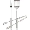 Image de Cook’in Garden - Set 3 Ustensiles en INOX Comprenant Spatule, Fourchette et Pince, Accessoires Robustes pour Barbecue et Plancha, Idéal Cuisine Extérieure Terrasse Jardin