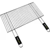Image de Cook’in Garden - Grille Chromée, Dimensions 57 × 30 cm, Résistante aux Flammes et Hautes Températures, Manche Soft Touch Ergonomique, Grille Barbecue Extérieur Compatible Multi-Marques