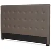 Image de Menzzo Contemporain Luxor Tête de Lit Bois Taupe 8 x 190 x 122 cm