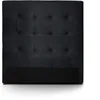 Image de Menzzo Tête de lit Luxor 90 cm Noire   Tête de lit capitonnée Style Chic   Revêtement PU   pour lit 1 Place   Design élégant