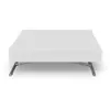 Image de Menzzo Table Basse Relevable Sundance Blanc Laqué   Extensible 120 à 190 cm   Table Transformable avec Plateau Relevable et Rallonges   Meuble Gain de Place Design Moderne Salon