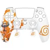 Image de Konix Naruto Shippuden Coque de protection pour manette DualSense PS5 - Silicone - Appuie-pouces - Motif Konoha et Naruto - Blanc