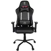 Image de Konix FFF Chaise de Bureau Gaming Premium - Inclinaison siège 150° - Cuir polyuréthane - Coussin lombaires et cervicaux réglable - Appui-tête - Noir