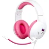 Image de Konix Hello Kitty Casque Gaming Filaire PC, PS4, PS5, Switch, Xbox One et Series X|S - Microphone - Câble 1,5 m - Prise Jack 3,5 mm - Blanc et Rose