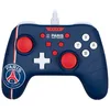 Image de Konix PSG Manette filaire pour Nintendo Switch, Switch 2 et PC - Fonction vibration - Câble 3 m - Bleu, blanc et rouge