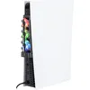 Image de Konix Ventilateur de refroidissement pour console PS5 - Éclairage LED RVB - 21 x 68 x 40 cm - 3 vitesses - Port USB 3.0 - Noir