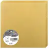 Image de Clairefontaine 2191C - Paquet de 25 Cartes Doubles - Format Carré 16x16cm - 210g/m² - Coloris Or - Cartons d'Invitation Evènements et Correspondance - Gamme Pollen - Papier Premium Lisse