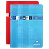Image de Clairefontaine 3347C Un Cahier Agrafé de Travaux Pratiques - 24x32 cm - 120 Pages Grands Carreaux 90 g et Unies Blanches 125 g - Couverture Carte Pelliculée - Couleur Aléatoire