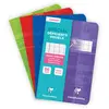 Image de Clairefontaine 3696C Un Carnet Agrafé Déficients Visuels - 11x17 cm - 96 Pages Grands Carreaux Noirs Agrandis 10/10 - Papier Blanc 90 g - Couverture Carte Pelliculée - Couleur Aléatoire