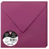 Image de Clairefontaine 5763C - Paquet de 20 Enveloppes Gommées - Format Carré 16,5x16,5cm - 120g/m² - Coloris Framboise - Invitation Evènements et Correspondance - Gamme Pollen - Papier Premium Lisse