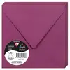 Image de Clairefontaine 5768C - Paquet de 20 Enveloppes Gommées - Format Carré 14x14cm - 120g/m² - Coloris Framboise - Invitation Evènements et Correspondance - Gamme Pollen - Papier Premium Lisse