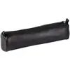 Image de Clairefontaine 8320C - Trousse Scolaire Ronde Noire Ø5,5x22 cm en Véritable Cuir d'Agneau