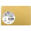 Image de Clairefontaine 11490C - Paquet de 25 Cartes Simples - Format 8,2x12,8cm - 210g/m² - Coloris Or - Cartons d'Invitation Evènements et Correspondance - Gamme Pollen - Papier Premium Lisse