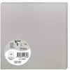 Image de Clairefontaine 11889C - Paquet de 25 Cartes Simples - Format Carré 13,5x13,5cm - 210g/m² - Coloris Argent - Cartons d'Invitation Evènements et Correspondance - Gamme Pollen - Papier Premium Lisse
