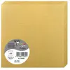 Image de Clairefontaine 12890C - Paquet de 25 Cartes Doubles - Format Carré 13,5x13,5cm - 210g/m² - Coloris Or - Cartons d'Invitation Evènements et Correspondance - Gamme Pollen - Papier Premium Lisse