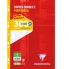 Image de Clairefontaine 14711C Un Paquet de Copies Doubles Perforées sous Film - A4 21x29,7 cm - 300 Pages Grands Carreaux - Papier Blanc 90 g