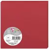 Image de Clairefontaine 1825C - Paquet de 25 Cartes Simples - Format Carré 13,5x13,5cm - 210g - Coloris Rouge Groseille - Cartons d'Invitation Evènements et Correspondance - Gamme Pollen - Papier Premium Lisse