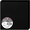 Image de Clairefontaine 2805C - Paquet de 25 Cartes Doubles - Format Carré 13,5x13,5cm - 210g/m² - Coloris Noir - Cartons d'Invitation Evènements et Correspondance - Gamme Pollen - Papier Premium Lisse