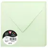 Image de Clairefontaine 5473C - Paquet de 20 Enveloppes Gommées - Format Carré 16,5x16,5cm - 120g/m² - Coloris Vert - Invitation Evènements et Correspondance - Gamme Pollen - Papier Premium Lisse
