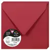 Image de Clairefontaine 5588C Pack 20 Enveloppes 14x14 cm 120g Rouge groseille
