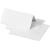 Image de Clairefontaine 75016C - Paquet de 25 Marque-Places - Format 8,5x8cm - 210g/m² - Coloris Blanc - Invitation Evènements et Correspondance - Gamme Pollen - Papier Premium Lisse