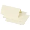 Image de Clairefontaine 75017C - Paquet de 25 Marque-Places - Format 8,5x8cm - 210g/m² - Coloris Ivoire - Invitation Evènements et Correspondance - Gamme Pollen - Papier Premium Lisse