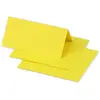 Image de Clairefontaine 75023C - Paquet de 25 Marque-Places - Format 8,5x8cm - 210g/m² - Coloris Jaune Soleil - Invitation Evènements et Correspondance - Gamme Pollen - Papier Premium Lisse