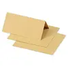 Image de Clairefontaine 75038C - Paquet de 25 Marque-Places - Format 8,5x8cm - 210g/m² - Coloris Caramel - Invitation Evènements et Correspondance - Gamme Pollen - Papier Premium Lisse