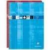 Image de Clairefontaine 8007C Un Cahier à Spirale de Travaux Pratiques - 24x32 cm - 80 Pages Grands Carreaux 90 g et Unies Blanches 125 g - Couverture Carte Pelliculée - Couleur Aléatoire