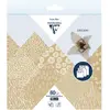 Image de Clairefontaine - Papier Origami 60 Feuilles Kraft Floral 3 Formats : 10x10cm, 15x15cm, 20x20cm - 70g - 10 Motifs Colorés Assortis (2 Feuilles par Format) - Loisirs Créatifs Adultes et Enfants - 95355C