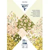Image de Clairefontaine 95546C - Bloc de 20 Feuilles à Motifs Printemps Format A4 (21x29,7cm) 160g/m² + 2 planches d'étiquettes à découper + Idée Créative - Papier Scrapbooking Loisirs Créatifs