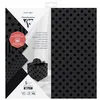 Image de Clairefontaine 95734C - Lot de 5 Feuilles de Papiers A Découper Floqué Noir 185g/m² - Papier Velours - 30,5x30,5 cm - Motifs Pois - Etoiles - Rayures - Uni Assorties - Loisirs Créatifs