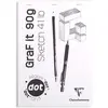 Image de Clairefontaine 96653C Bloc Agrafé GraF'it - 80 Feuilles Papier Dessin Croquis - Réglure pointillés DOT - Feuilles Détachables - A4 21x29,7 cm 90g - Couleur de Couverture Aléatoire
