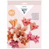 Image de Clairefontaine 97714C - Kit Origami Bouquet de 12 Fleurs - 60 Feuilles 70g/m² dans 4 formats - 1 Pas-à pas - Activité Loisirs Créatifs