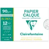 Image de Clairefontaine 97853C - Pochette Dessin Scolaire - 12 Feuilles Papier Calque Hautement Transparent - A4 21x29,7 cm 90/95g - Idéal pour le Dessin Technique