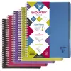 Image de Clairefontaine 329155C Linicolor Intensive Evolutiv'Book Un Cahier à Spirale Perforé - A4+ 22,5x29,7cm - 240 Pages Détachables Petits Carreaux Cadrées - Papier 90g Couverture Polypro Couleur Aléatoire
