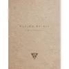 Image de Clairefontaine 930023C Carnet Cousu Flying Spirit - 50 Feuilles Papier Esquisse Ivoire A6 10,5x14,8 cm 90g - Couverture en Kraft Brun - Illustration imprimée au dos aléatoire