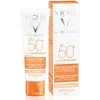 Image de Vichy - Capital Soleil Crème Solaire Teintée Spf 50 - Crème Anti-Taches 3-en-1 Avec Protection Solaire Très Large - Protège, Unifie et Corrige - Enrichie en PhE-Résorcinol & LHA - Fini Mat et Naturel