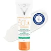 Image de Vichy, Capital Soleil, Crème Solaire Matifiante SPF50+ 3 en 1, Protection Très Large Spectre UVA et UVB, Peaux Mixtes à Grasses, Régule le Sébum, Formule Non Grasse, 50 ml