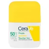 Image de CeraVe, Fluide Invisible Toucher Sec SPF 50+, Très Haute Protection Solaire Visage, Peaux Normales à Grasses, Matifiant 12H, Sans Traces Blanches, Base Maquillage, Niacinamide et Vitamine E